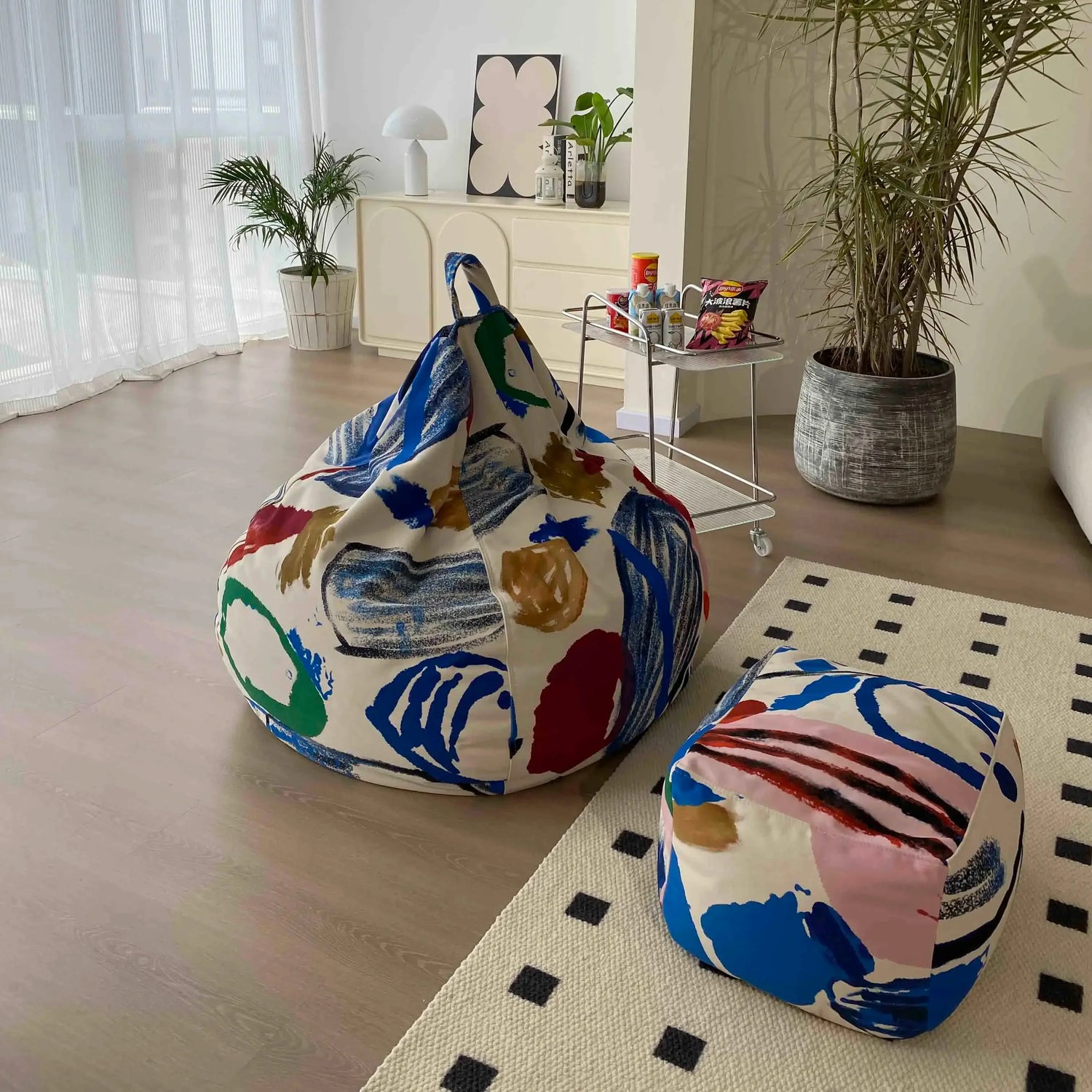 Replica Modern Bean Bag Sofa Classic Minimalist Living Room Bean Bag Sofa Lounge Designer Postmodern Divano Unique Furniture Manwatstore