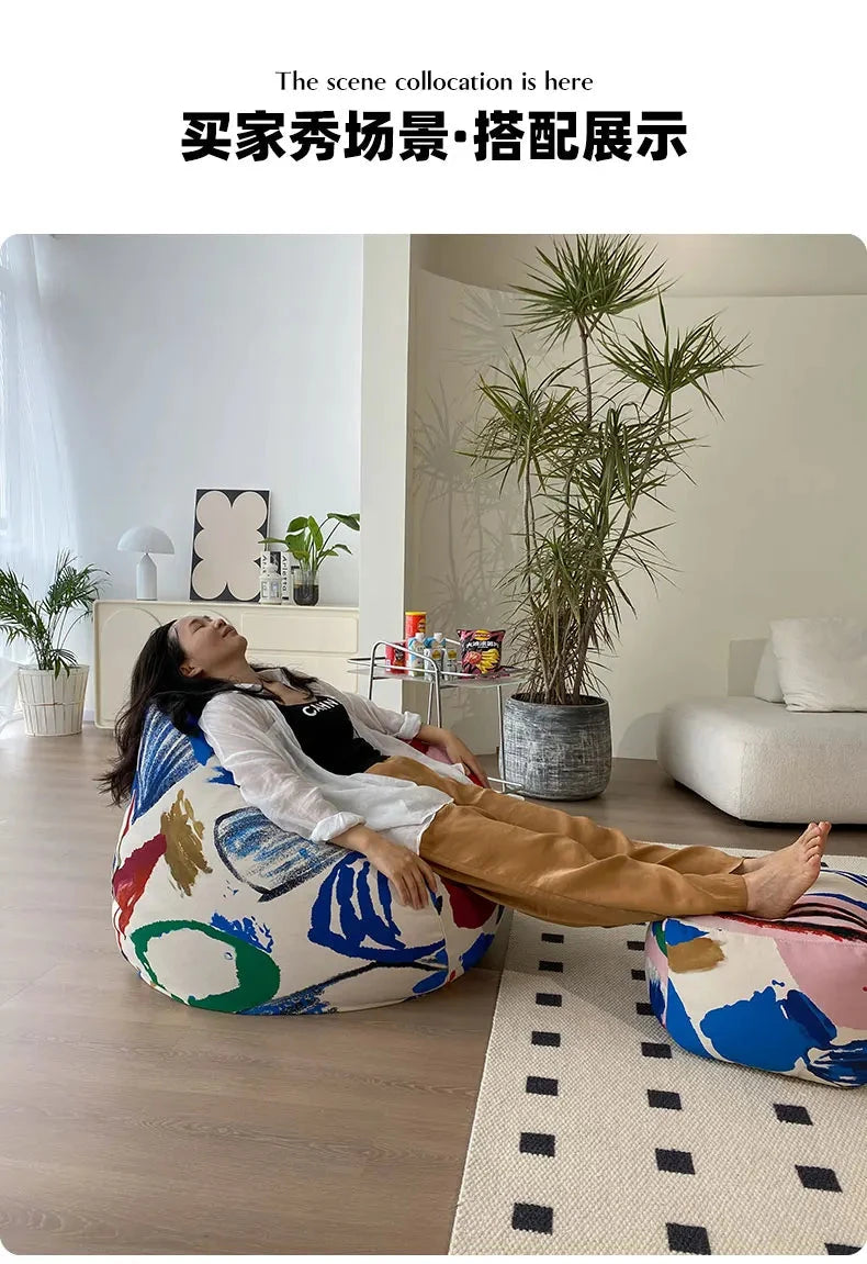 Replica Modern Bean Bag Sofa Classic Minimalist Living Room Bean Bag Sofa Lounge Designer Postmodern Divano Unique Furniture Manwatstore