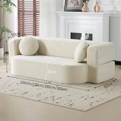 RetroFold™ Fabric Folding Sofa Bed (Vacuum-Compressed) Manwatstore