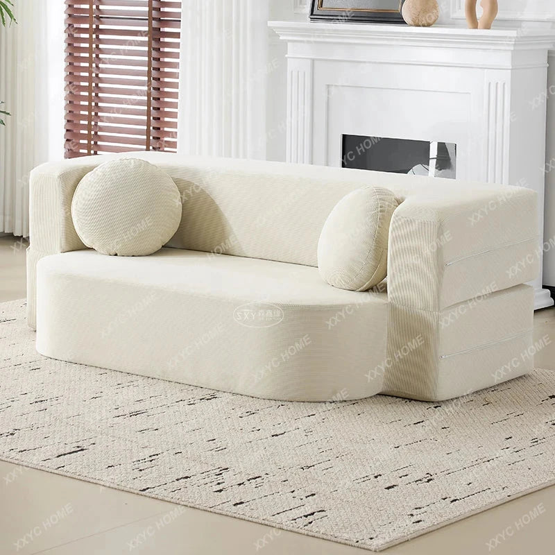 RetroFold™ Fabric Folding Sofa Bed (Vacuum-Compressed) Manwatstore