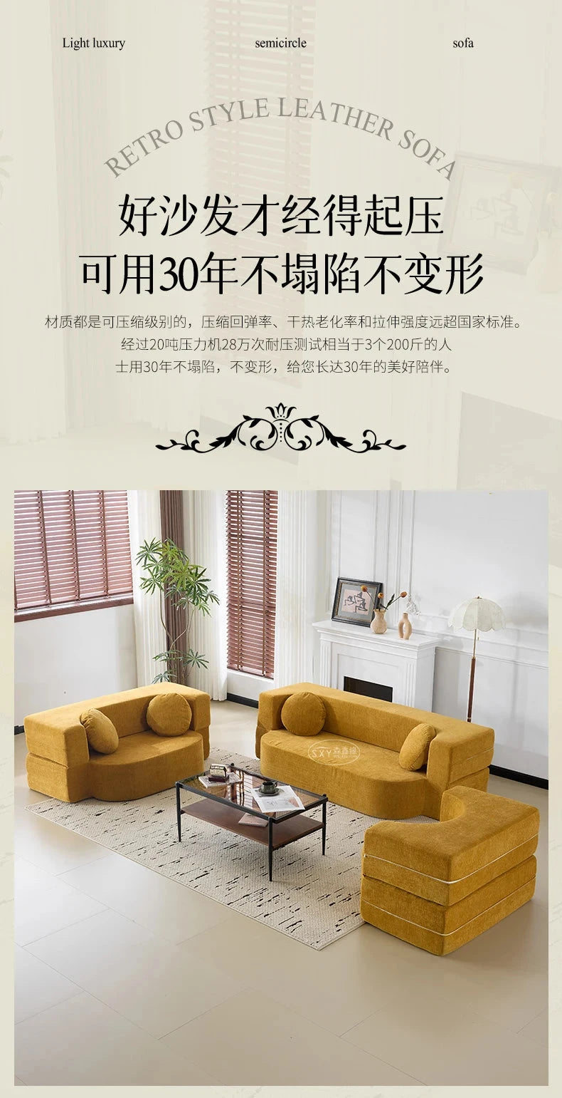 RetroFold™ Fabric Folding Sofa Bed (Vacuum-Compressed) Manwatstore