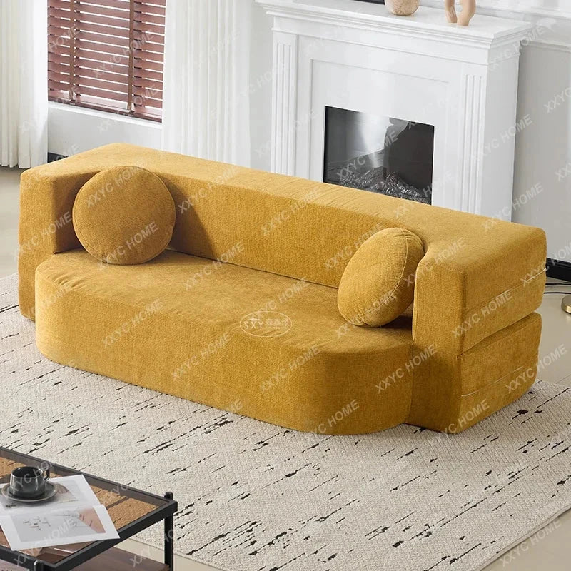 RetroFold™ Fabric Folding Sofa Bed (Vacuum-Compressed) Manwatstore