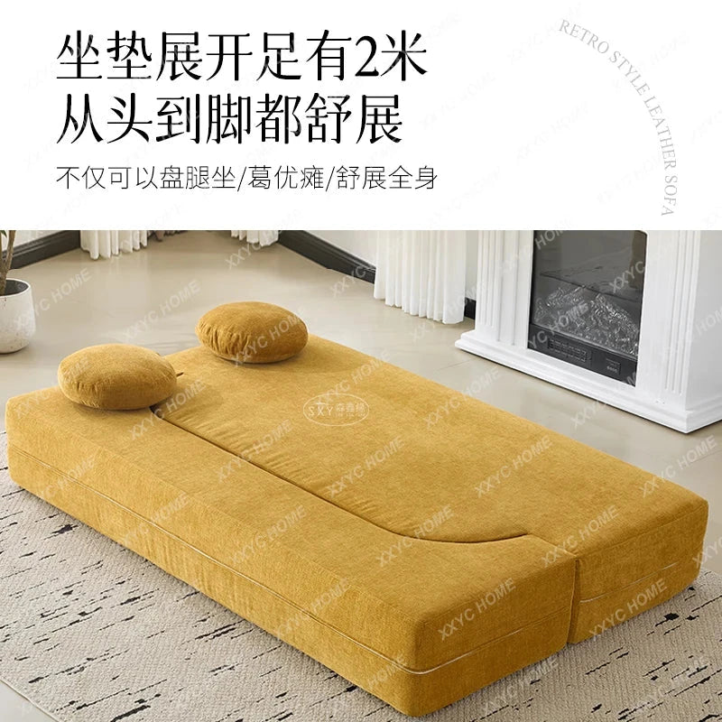 RetroFold™ Fabric Folding Sofa Bed (Vacuum-Compressed) Manwatstore