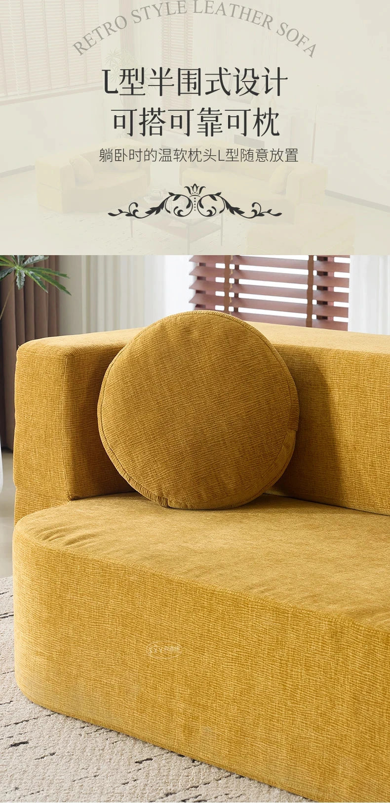 RetroFold™ Fabric Folding Sofa Bed (Vacuum-Compressed) Manwatstore