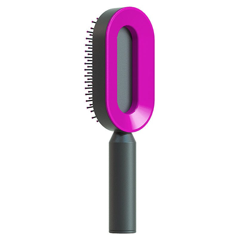 Self Cleaning Hair Brush For Women One-key Cleaning Hair Loss Airbag Massage Scalp Comb Anti-Static Hairbrush 0 Manwatstore