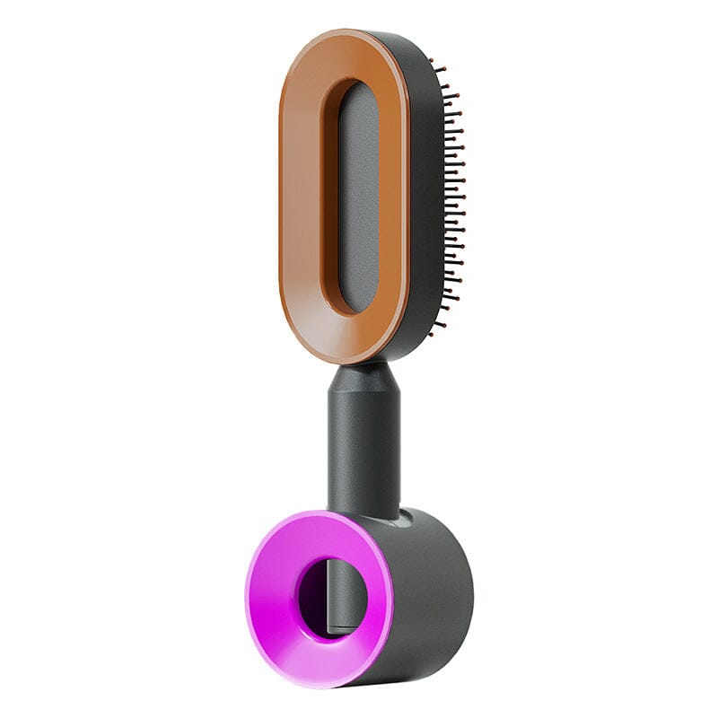 Self Cleaning Hair Brush For Women One-key Cleaning Hair Loss Airbag Massage Scalp Comb Anti-Static Hairbrush 0 Manwatstore
