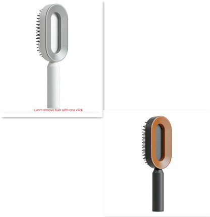 Self Cleaning Hair Brush For Women One-key Cleaning Hair Loss Airbag Massage Scalp Comb Anti-Static Hairbrush 0 Manwatstore