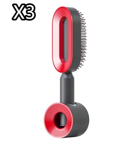 Self Cleaning Hair Brush For Women One-key Cleaning Hair Loss Airbag Massage Scalp Comb Anti-Static Hairbrush 0 Manwatstore
