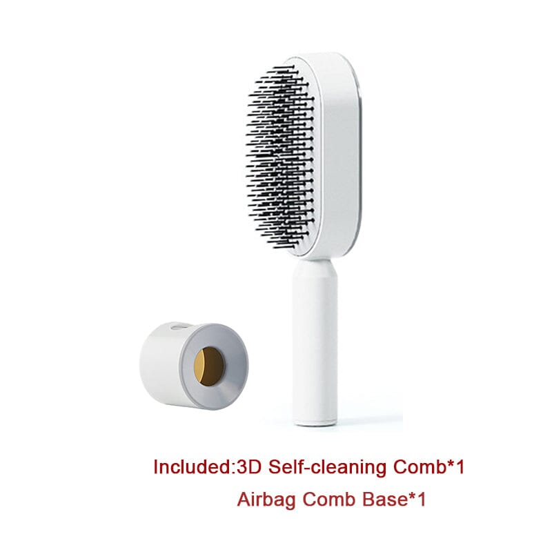 Self Cleaning Hair Brush For Women One-key Cleaning Hair Loss Airbag Massage Scalp Comb Anti-Static Hairbrush 0 Manwatstore