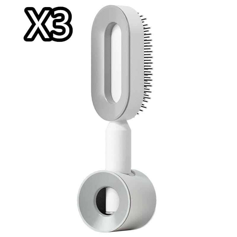 Self Cleaning Hair Brush For Women One-key Cleaning Hair Loss Airbag Massage Scalp Comb Anti-Static Hairbrush 0 Manwatstore