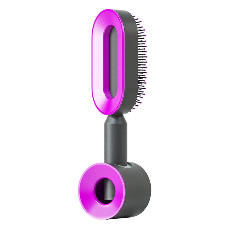 Self Cleaning Hair Brush For Women One-key Cleaning Hair Loss Airbag Massage Scalp Comb Anti-Static Hairbrush 0 Manwatstore