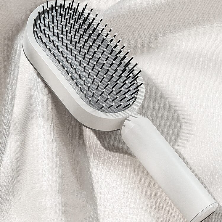 Self Cleaning Hair Brush For Women One-key Cleaning Hair Loss Airbag Massage Scalp Comb Anti-Static Hairbrush 0 Manwatstore