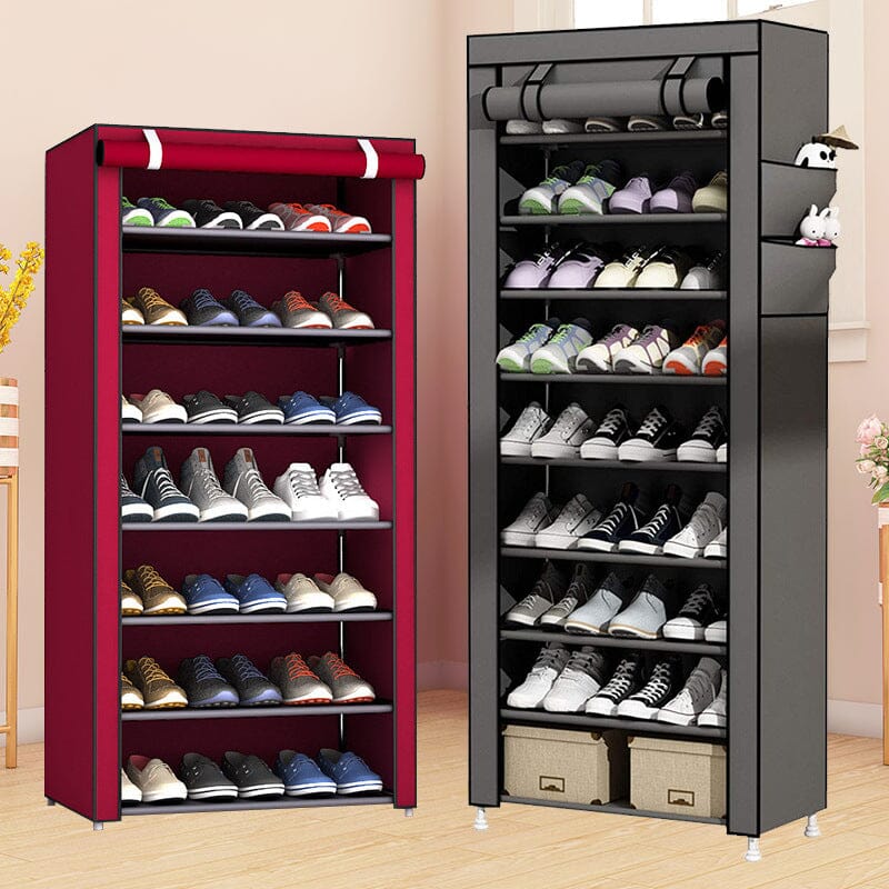 Simple Shoe Rack Multi-layer Steel Pipe Assembly Dustproof Shoe Cabinet 0 Manwatstore