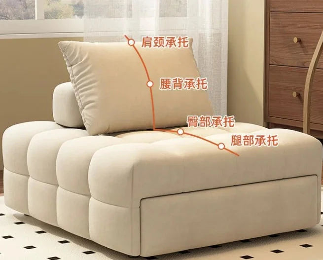 Single folding sofa bed Living room multifunctional retractable study balcony multifunctional bed Manwatstore