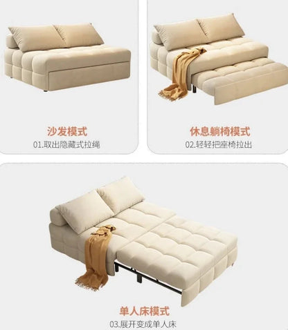 Single folding sofa bed Living room multifunctional retractable study balcony multifunctional bed Manwatstore