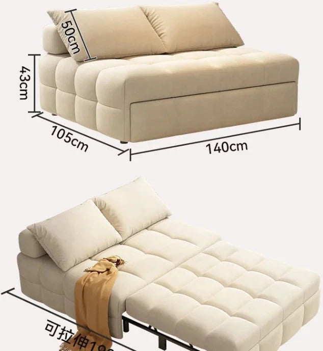 Single folding sofa bed Living room multifunctional retractable study balcony multifunctional bed Manwatstore