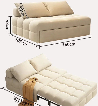 Single folding sofa bed Living room multifunctional retractable study balcony multifunctional bed Manwatstore
