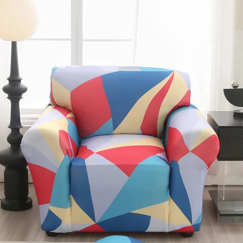 single sofa chair slipcovers armchair decoration elastic spandex for living room sofa cover stretch floral printed Manwatstore