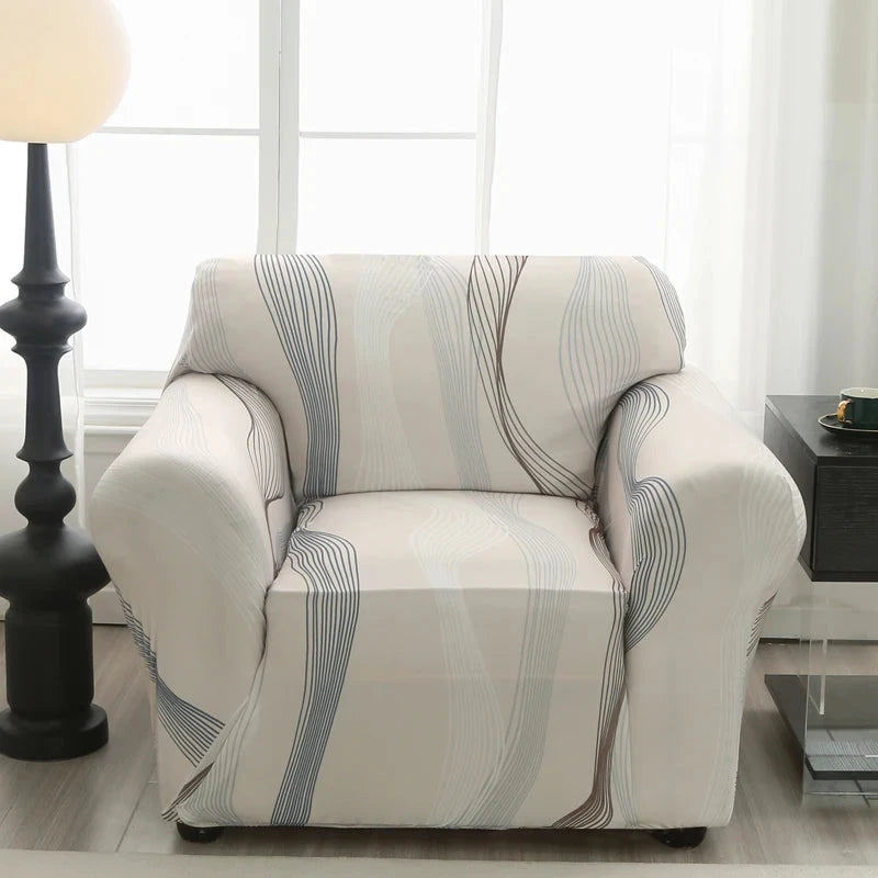 single sofa chair slipcovers armchair decoration elastic spandex for living room sofa cover stretch floral printed Manwatstore