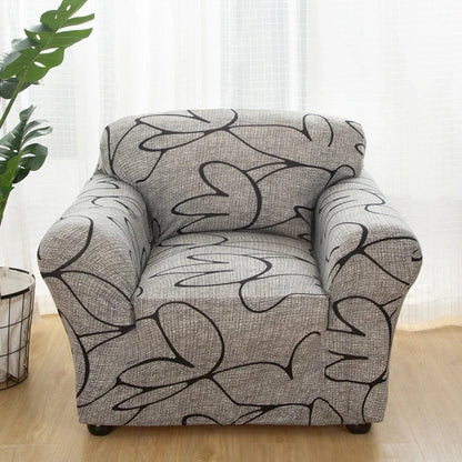 single sofa chair slipcovers armchair decoration elastic spandex for living room sofa cover stretch floral printed Manwatstore