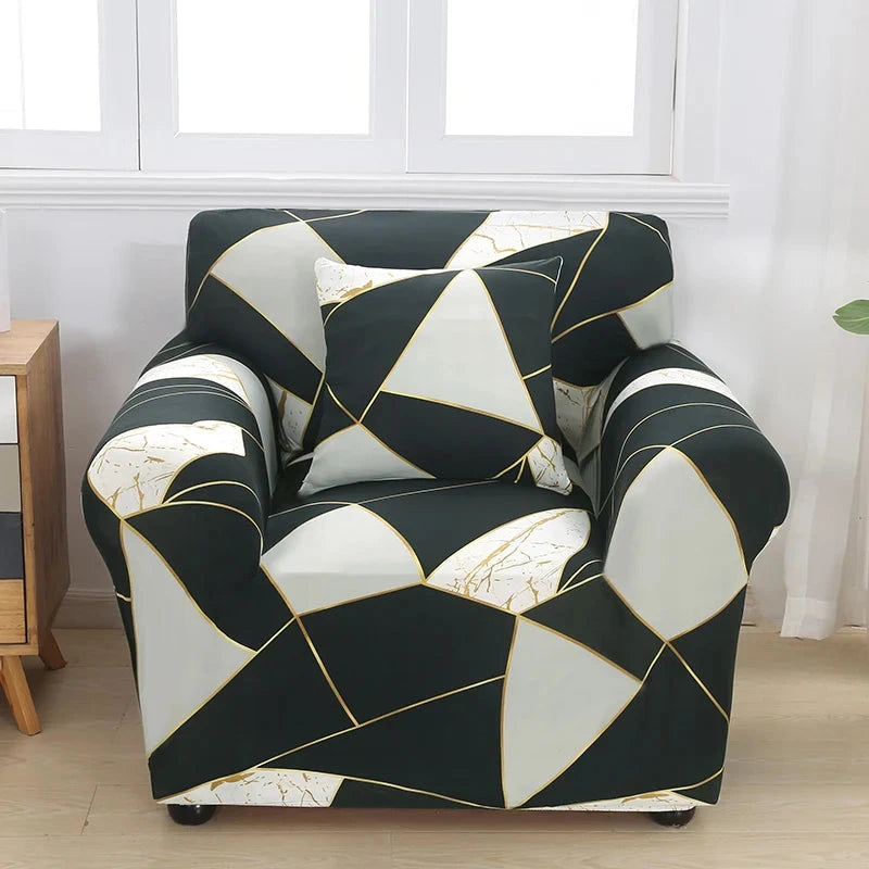 single sofa chair slipcovers armchair decoration elastic spandex for living room sofa cover stretch floral printed Manwatstore