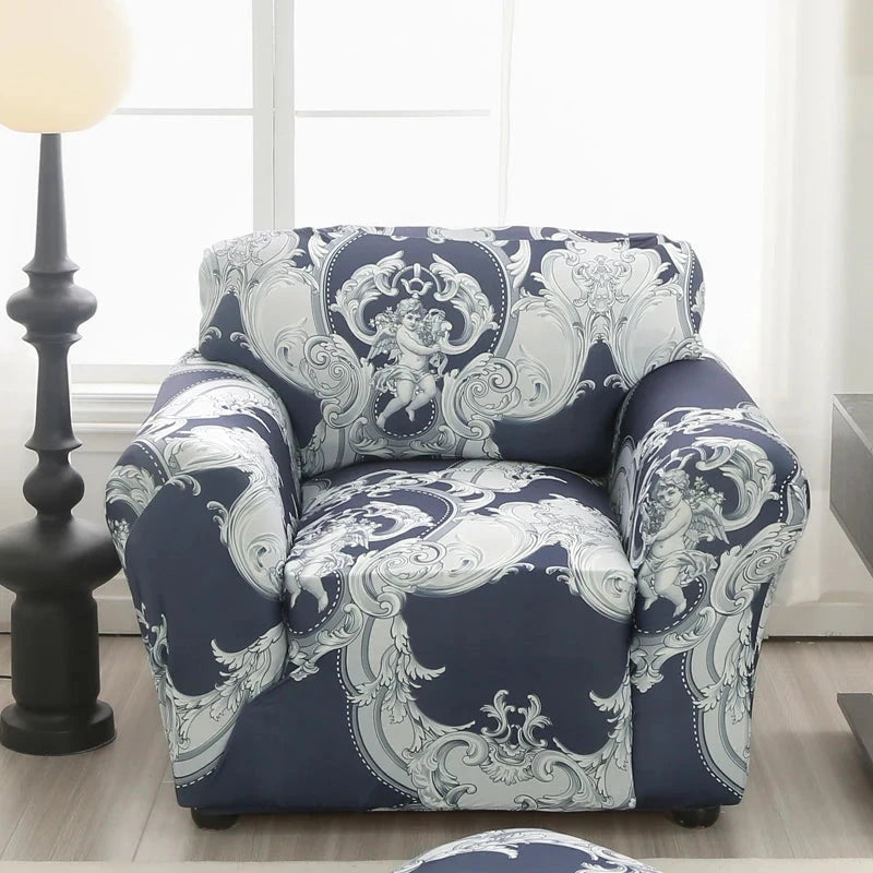 single sofa chair slipcovers armchair decoration elastic spandex for living room sofa cover stretch floral printed Manwatstore