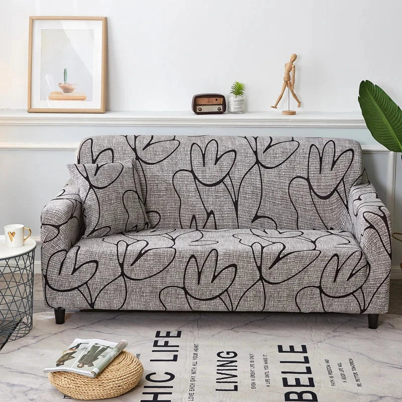 single sofa chair slipcovers armchair decoration elastic spandex for living room sofa cover stretch floral printed Manwatstore