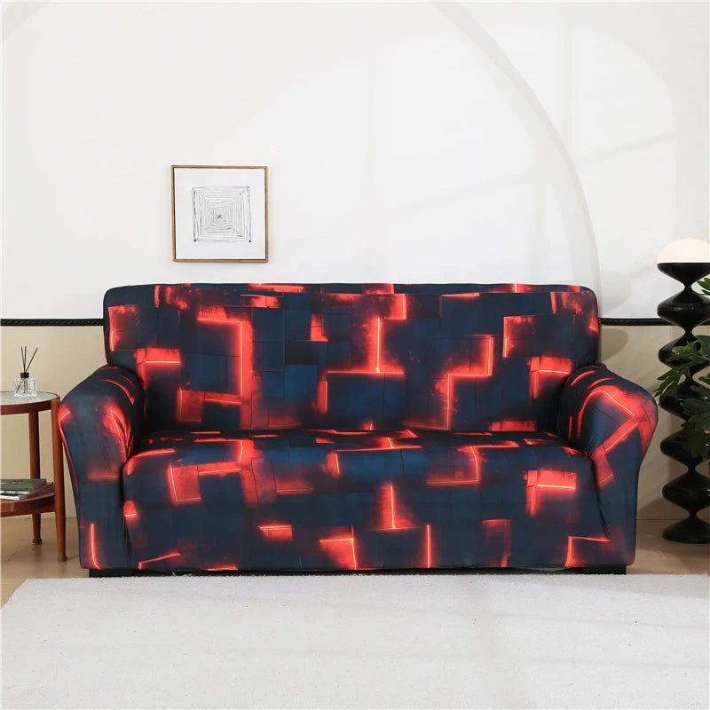 single sofa chair slipcovers armchair decoration elastic spandex for living room sofa cover stretch floral printed Manwatstore