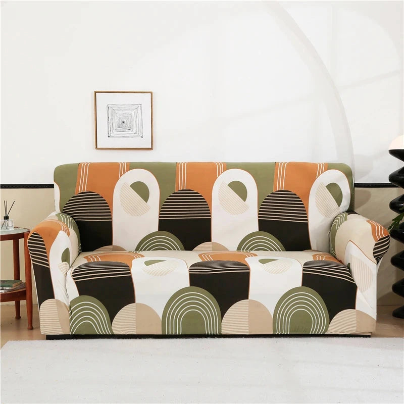 single sofa chair slipcovers armchair decoration elastic spandex for living room sofa cover stretch floral printed Manwatstore