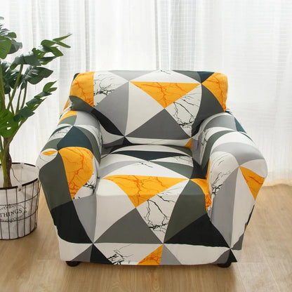 single sofa chair slipcovers armchair decoration elastic spandex for living room sofa cover stretch floral printed Manwatstore