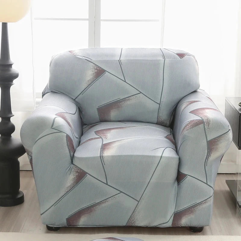 single sofa chair slipcovers armchair decoration elastic spandex for living room sofa cover stretch floral printed Manwatstore