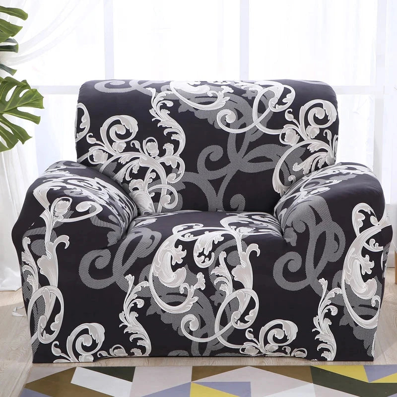 single sofa chair slipcovers armchair decoration elastic spandex for living room sofa cover stretch floral printed Manwatstore