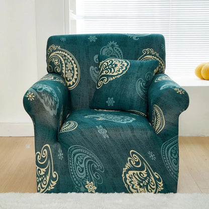 single sofa chair slipcovers armchair decoration elastic spandex for living room sofa cover stretch floral printed Manwatstore