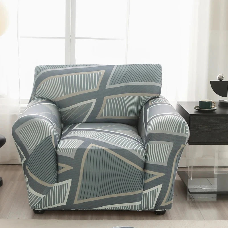 single sofa chair slipcovers armchair decoration elastic spandex for living room sofa cover stretch floral printed Manwatstore