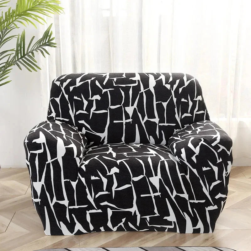 single sofa chair slipcovers armchair decoration elastic spandex for living room sofa cover stretch floral printed Manwatstore