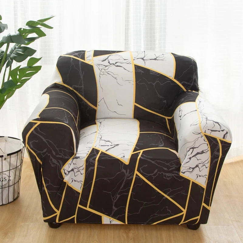 single sofa chair slipcovers armchair decoration elastic spandex for living room sofa cover stretch floral printed Manwatstore