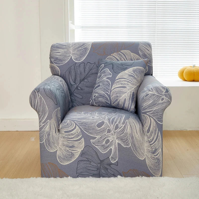 single sofa chair slipcovers armchair decoration elastic spandex for living room sofa cover stretch floral printed Manwatstore