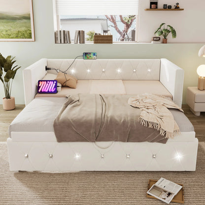 Single Upholstered Sofa Bed with Storage – 3FT Daybed Frame (No Mattress) Manwatstore