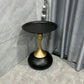 small apartment European wrought iron corner table balcony mobile coffee table bedroom bedside small round table sofa edge table Manwatstore