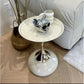 small apartment European wrought iron corner table balcony mobile coffee table bedroom bedside small round table sofa edge table Manwatstore