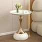 small apartment European wrought iron corner table balcony mobile coffee table bedroom bedside small round table sofa edge table Manwatstore