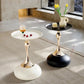 small apartment European wrought iron corner table balcony mobile coffee table bedroom bedside small round table sofa edge table Manwatstore
