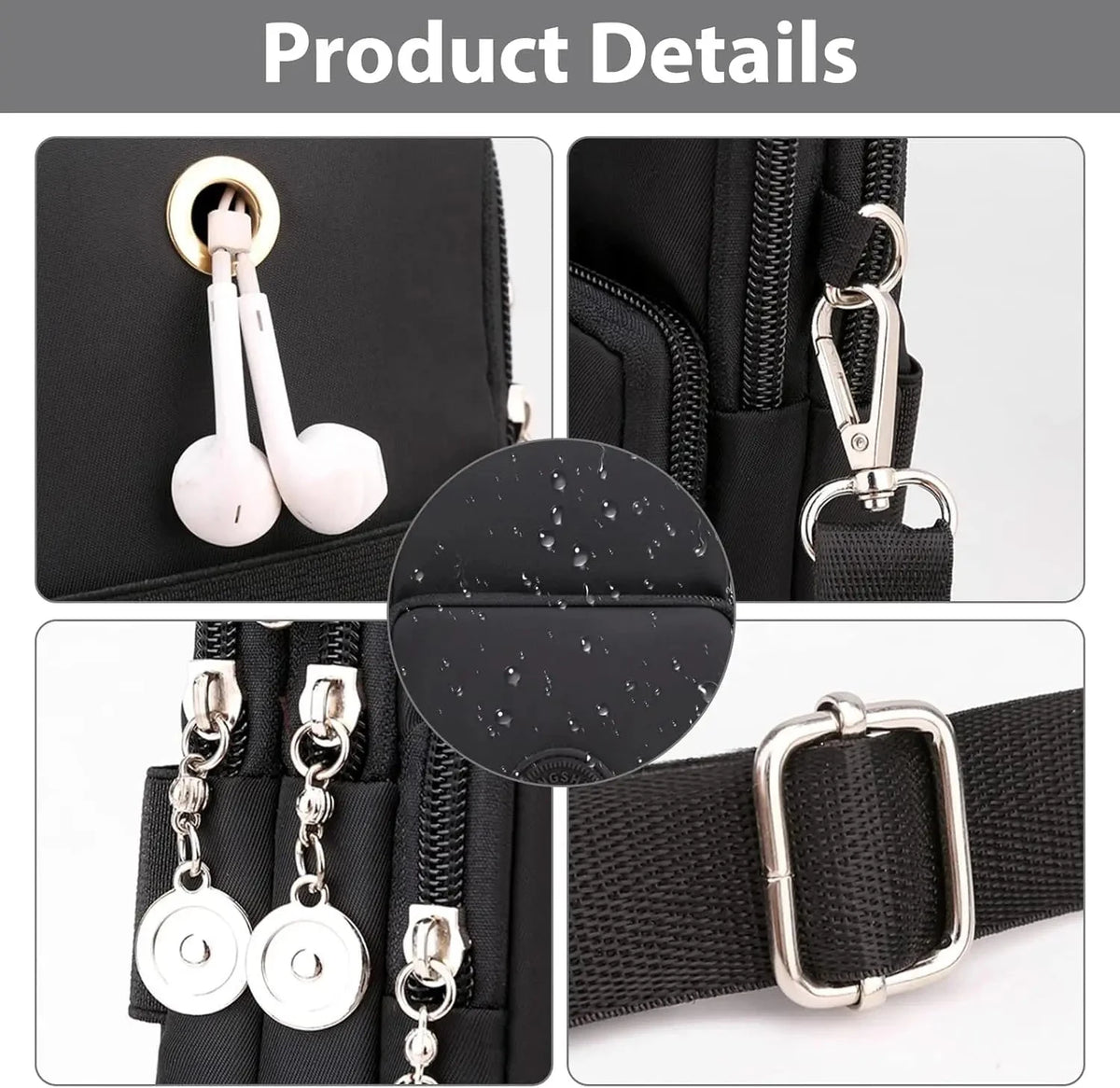 Small Crossbody Bags for Women Mini Mobile Phone Purses with Crossbody Strap Phone Purse Shoulder Bag Nylon Arm Bag Manwatstore