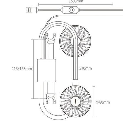 Small Front And Rear Seats With Two Fans 0 Manwatstore