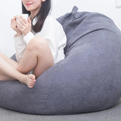 Sofa Bean Bag Soft Leisure Bean Bag Sofa Lazy Couch Bag ChairTatami Lazy Lounger Sofa Cover Large Bean Bag Chair Cushion Bed Manwatstore