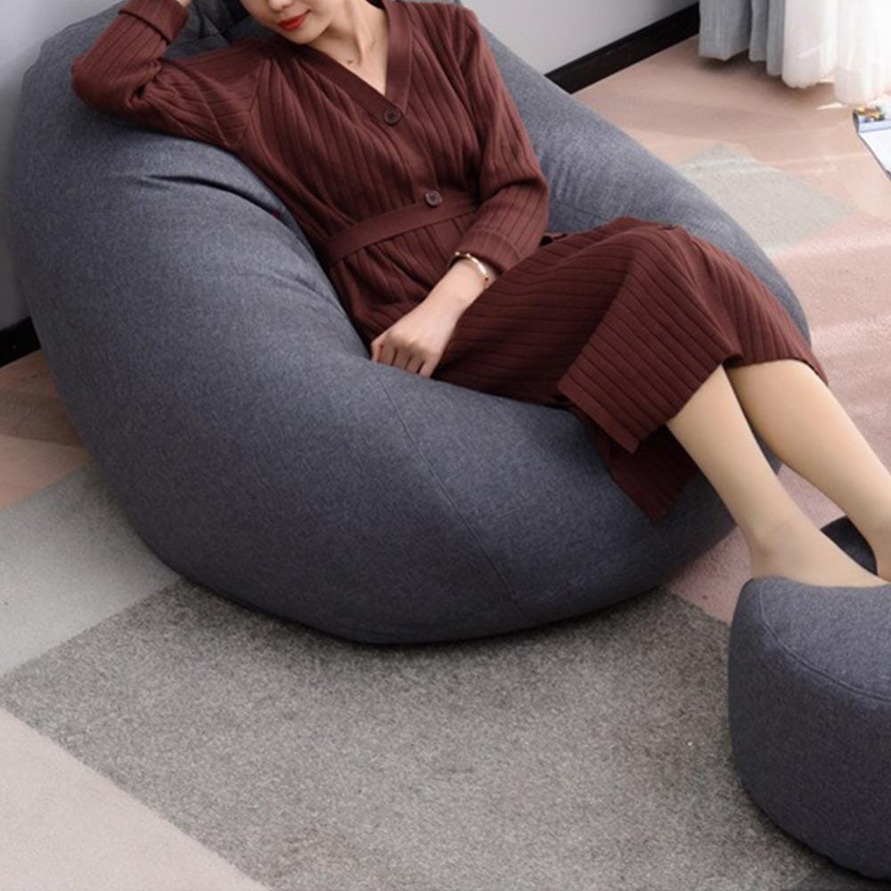 Sofa Bean Bag Soft Leisure Bean Bag Sofa Lazy Couch Bag ChairTatami Lazy Lounger Sofa Cover Large Bean Bag Chair Cushion Bed Manwatstore