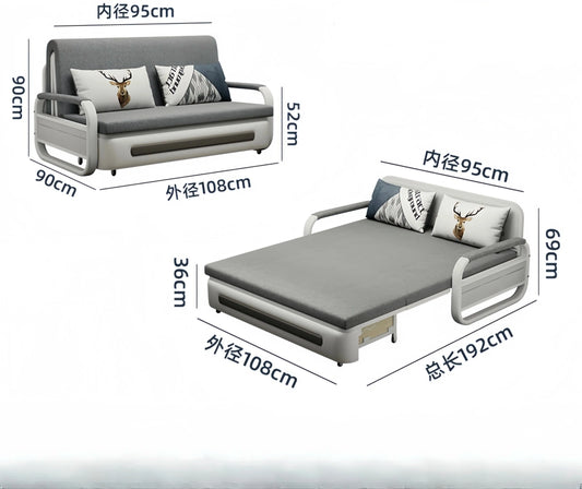 -Sofa Bed 3 Seater Convertible Mechanism Sofabed Folding Sofa Bed Pull Out Living Room Sofas Manwatstore