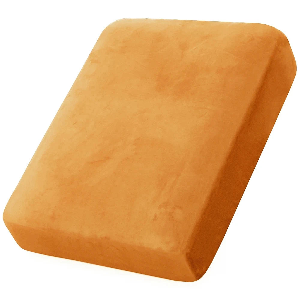 Soft Velvet Sofa Covers Elastic Couch Slipcovers Luxury Plain Living Room Chaise Lounge Case Pet-Friendly Removable Warm Manwatstore