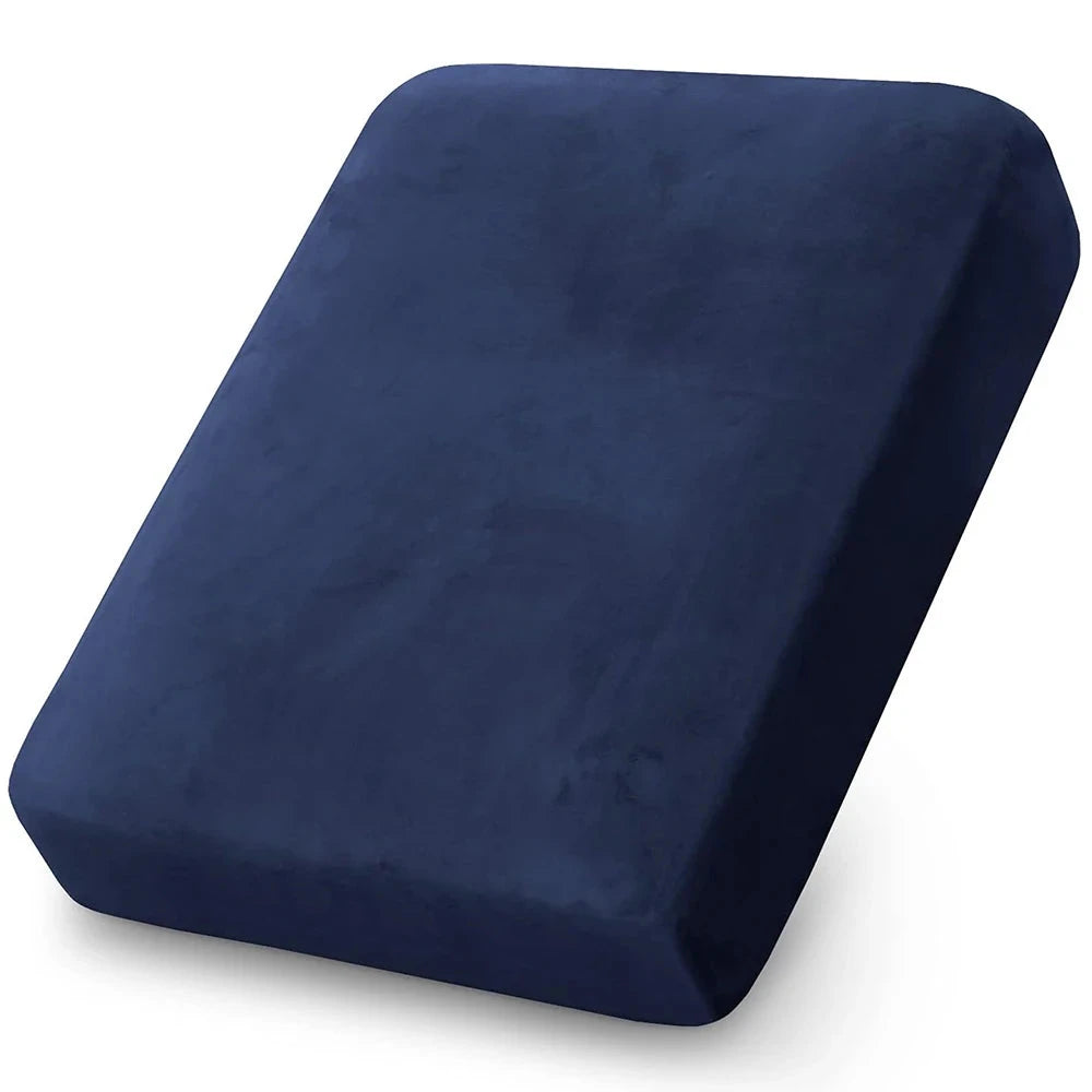 Soft Velvet Sofa Covers Elastic Couch Slipcovers Luxury Plain Living Room Chaise Lounge Case Pet-Friendly Removable Warm Manwatstore