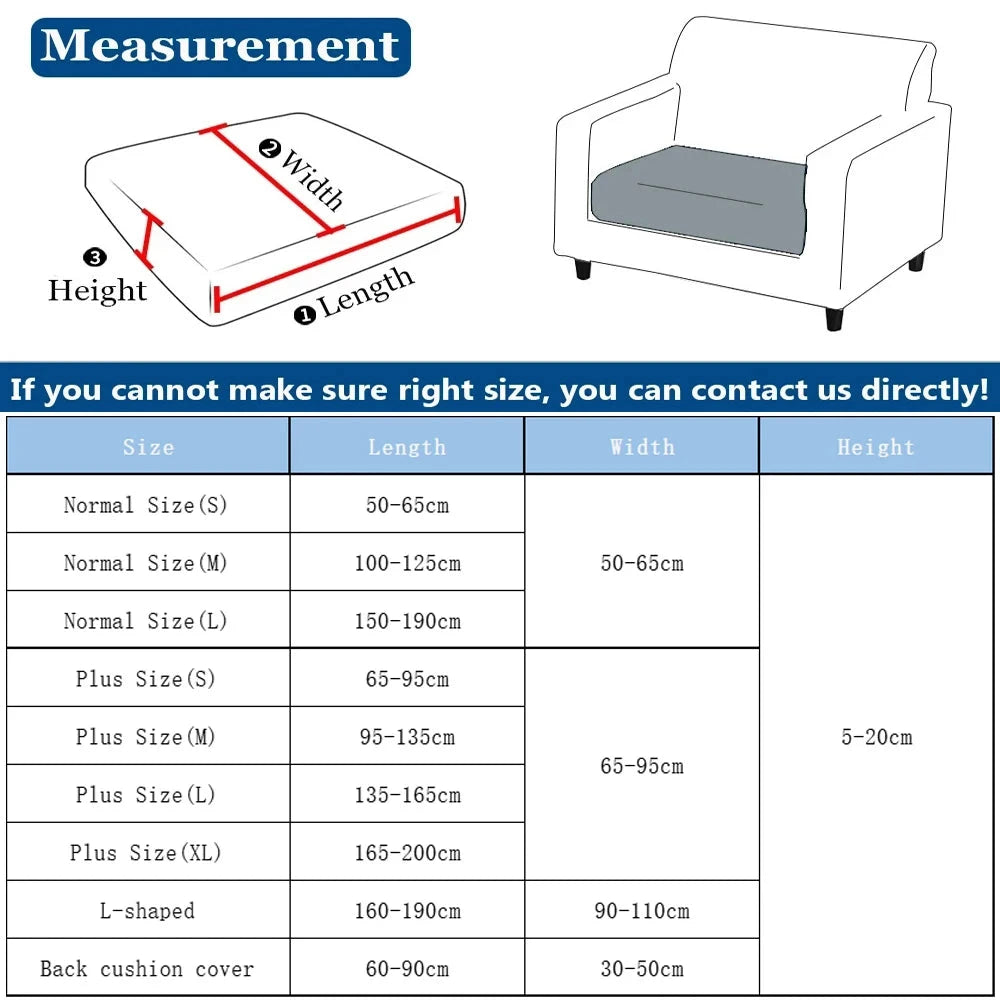 Soft Velvet Sofa Covers Elastic Couch Slipcovers Luxury Plain Living Room Chaise Lounge Case Pet-Friendly Removable Warm Manwatstore